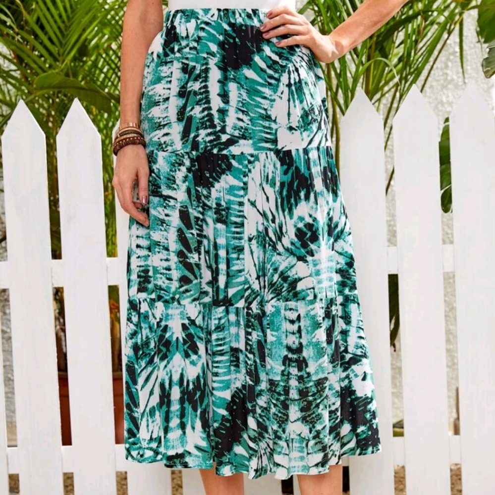 Tie Dye Boho Maxi Skirt - Picture 5 of 5